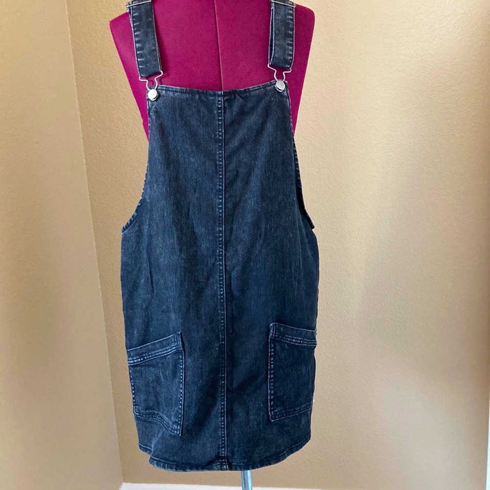 Black denim overalls XL (15-17)